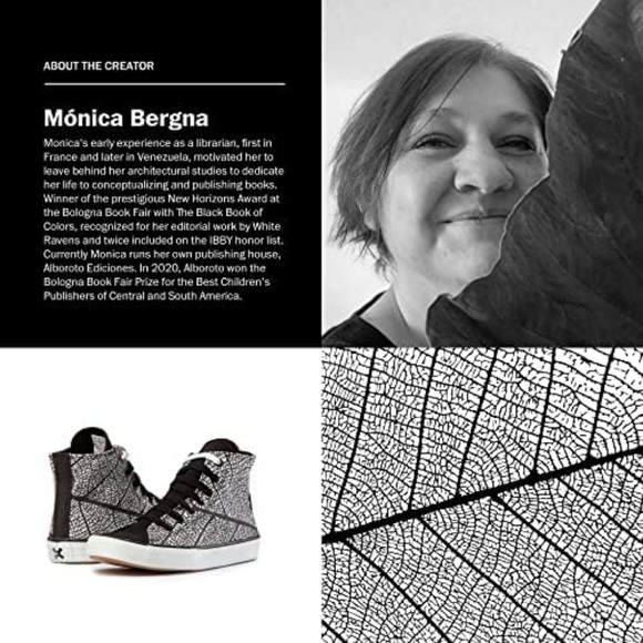 🆕 BLANX" MONICA BERGNA LEAF HIGH-TOP XY // MULTICOLOR - Picture 3 of 5